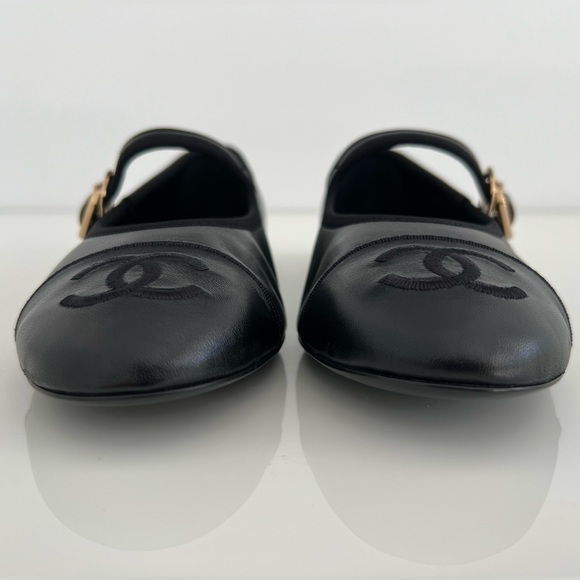 CHANEL 24S BLACK MARY JANES SIZE IT 38 / US 8 NIB! - Picture 14 of 17